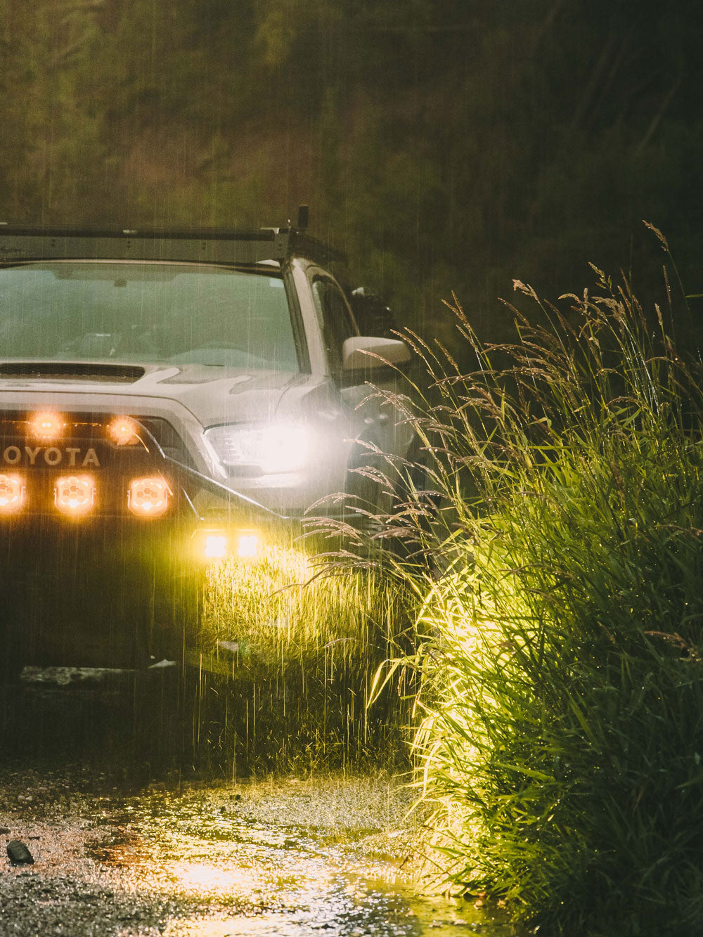 Remora Off Road Racks - Toyota Tacoma - Off Road In the Rain on the Trail